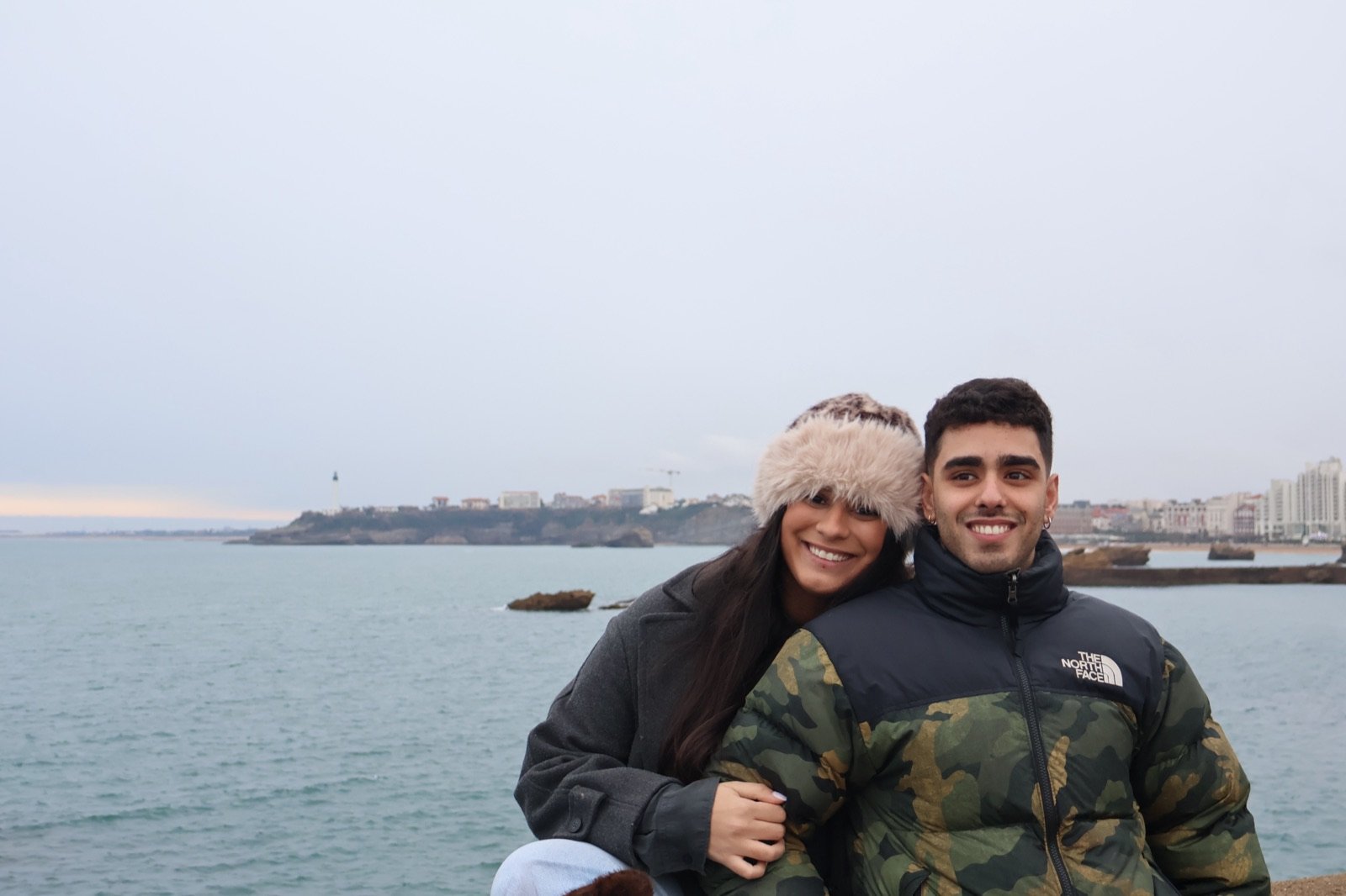French Basque coastline, overcast viewpoint